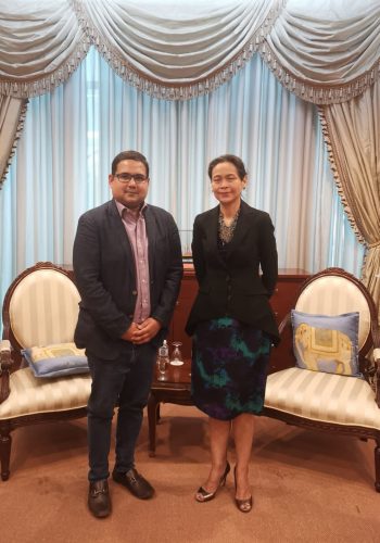Mr. Shams Mahmud , President of BTCCI has met today with Ms. Wanalee Lohpechra, Deputy Director-General, Department of South Asian, Middle East and African Affairs at the Ministry of Foreign Affairs, Thailand to discuss on the visit of Business Delegation to Thailand in November coinciding BIMSTEC Summit.